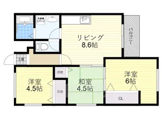 山田ビル【4階】の間取り