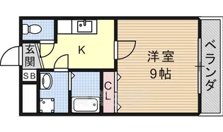 WOODY CASTLE【2階】の間取り