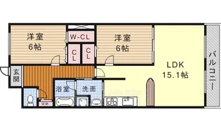 カーサ・ラ・ピラ【1階】の間取り