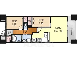 プラウド金山【11階】の間取り