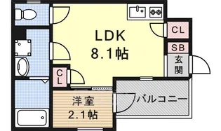 Cachette【3階】の間取り