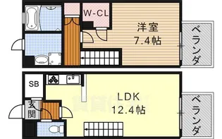 シエルブルー栄【11階】の間取り