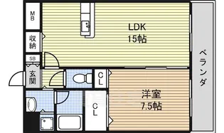Ys【2階】の間取り