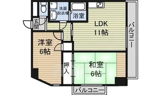 リバーサイドビュー【9階】の間取り