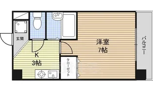 パークフラッツ金山【7階】の間取り