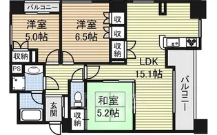 リエトコート丸の内【6階】の間取り
