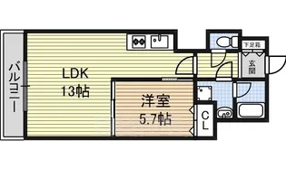 パルクメゾン鶴舞公園【2階】の間取り