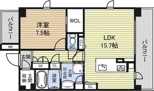 エルーデメイファ【4階】の間取り