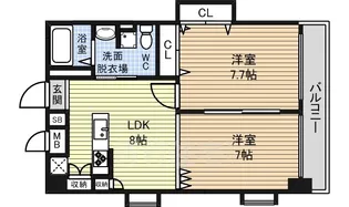 TRUSTY千代田【5階】の間取り