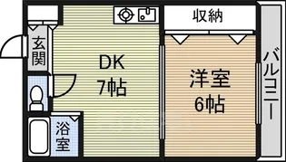 ラクラスコート山王【4階】の間取り