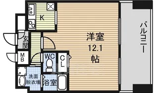 フローライト上前津【9階】の間取り