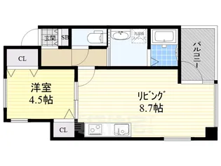 CITY SPIRE 名古屋大須(旧レーベスト松原)【11階】の間取り