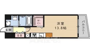 ベルドミール橘【6階】の間取り