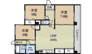 Court八家【1階】の間取り