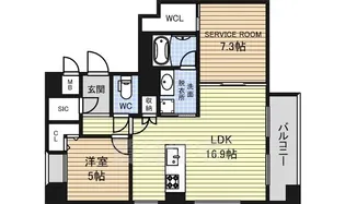 エルミタージュ新栄【8階】の間取り
