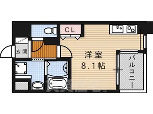 CITY SPIRE 名古屋大須【5階】の間取り