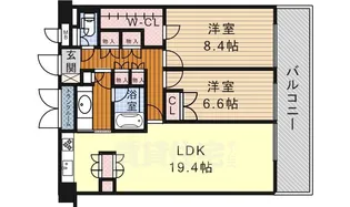 グランアベニュー名駅【11階】の間取り
