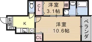 アルバーダ1【1階】の間取り