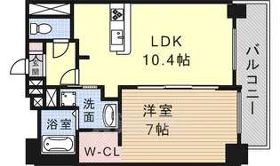 プレサンス鶴舞公園WEST【14階】の間取り