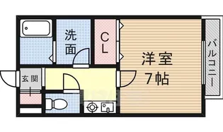 CASA松原【2階】の間取り