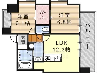 アーデン泉プレミア【5階】の間取り
