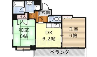 レスカール白金【6階】の間取り