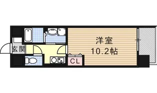 ヒルズ新栄2号館【8階】の間取り