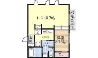 Gradito【2階】の間取り