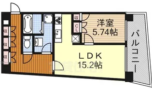 セイント橘【8階】の間取り