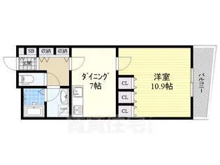 セイント橘【10階】の間取り
