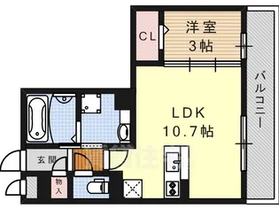 ヴィオーラ八番A【2階】の間取り