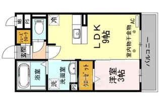 ヴィオーラ八番A【2階】の間取り