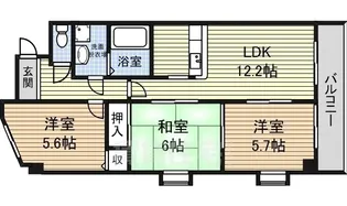 パラディーソ白壁【2階】の間取り