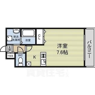 プレサンス名古屋駅前プラチナム【7階】の間取り