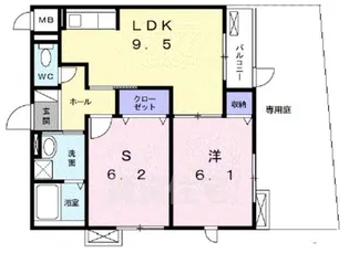 カーサ・リーノ【1階】の間取り
