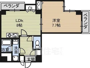 パックス今池【8階】の間取り