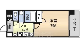 UURコート名古屋名駅【3階】の間取り