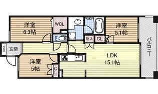 レジディア泉【14階】の間取り