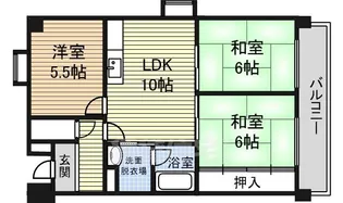 エステート19【3階】の間取り