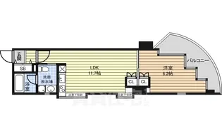 シャトー&ホテル名駅南1st【8階】の間取り