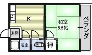 はくゆう荘【2階】の間取り