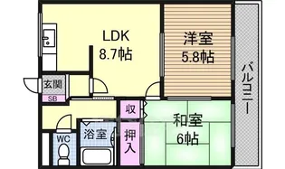 アルカディア【4階】の間取り