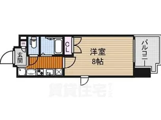 パルティール上前津【8階】の間取り