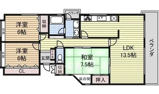 3LDKの間取り画像