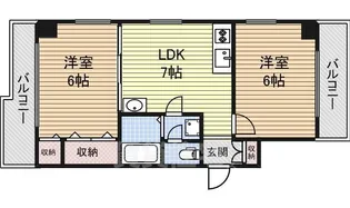 第七加藤ビル【2階】の間取り