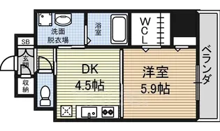 トレフルコート【5階】の間取り