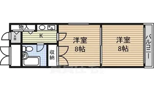 プリンセス名駅西【3階】の間取り