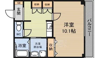 フィーブルサカエ【7階】の間取り