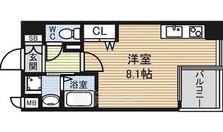 CITY SPIRE 名古屋大須【8階】の間取り