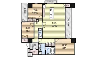 REPOSER名駅南【10階】の間取り